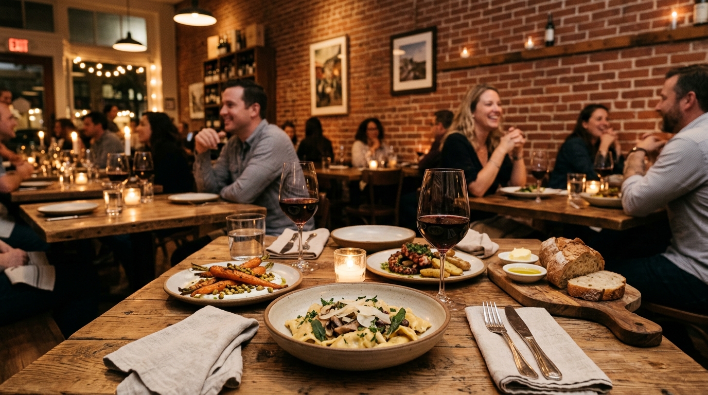 Dinner at an intimate restaurant in historic Old Pasadena